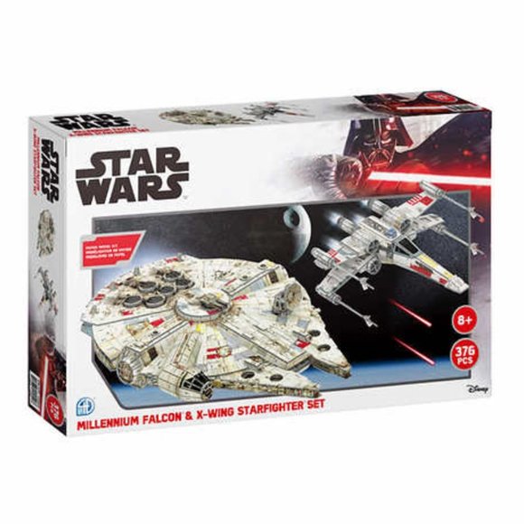 Disney Toys New Star Wars Millennium Falcon Xwing Starfighter Set